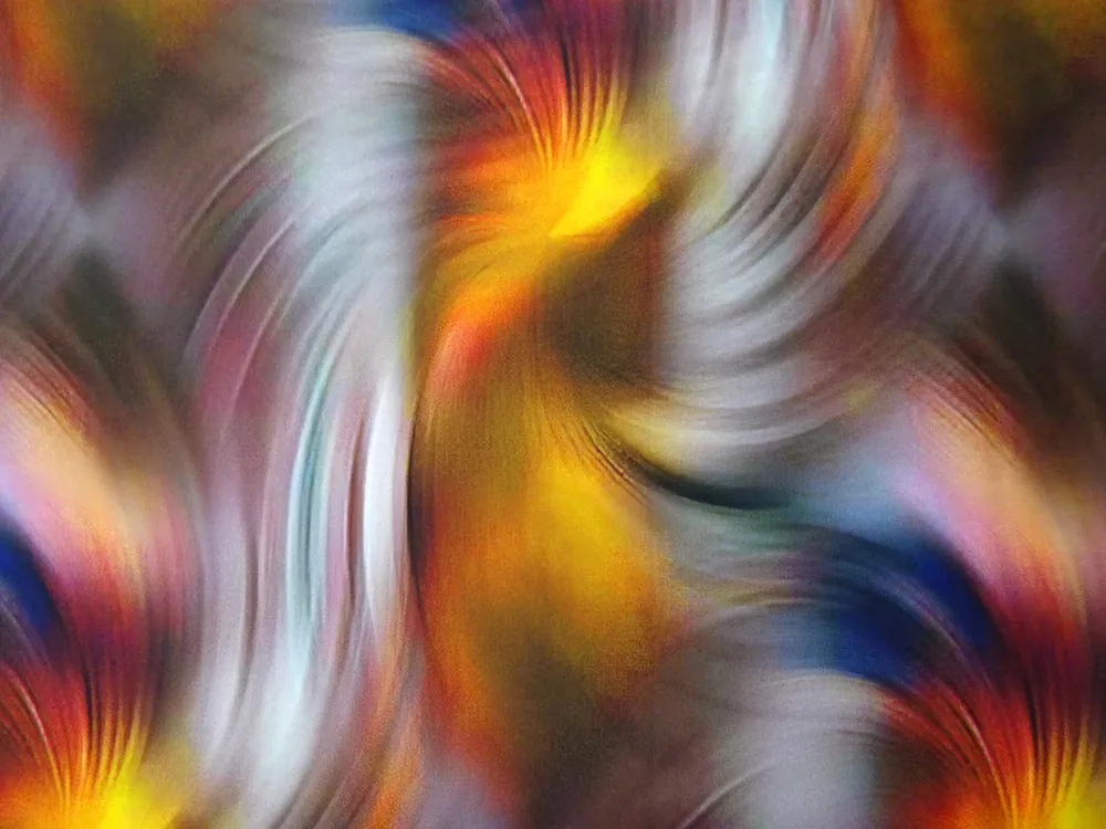 Hodváb farebný "ohňostroj" 