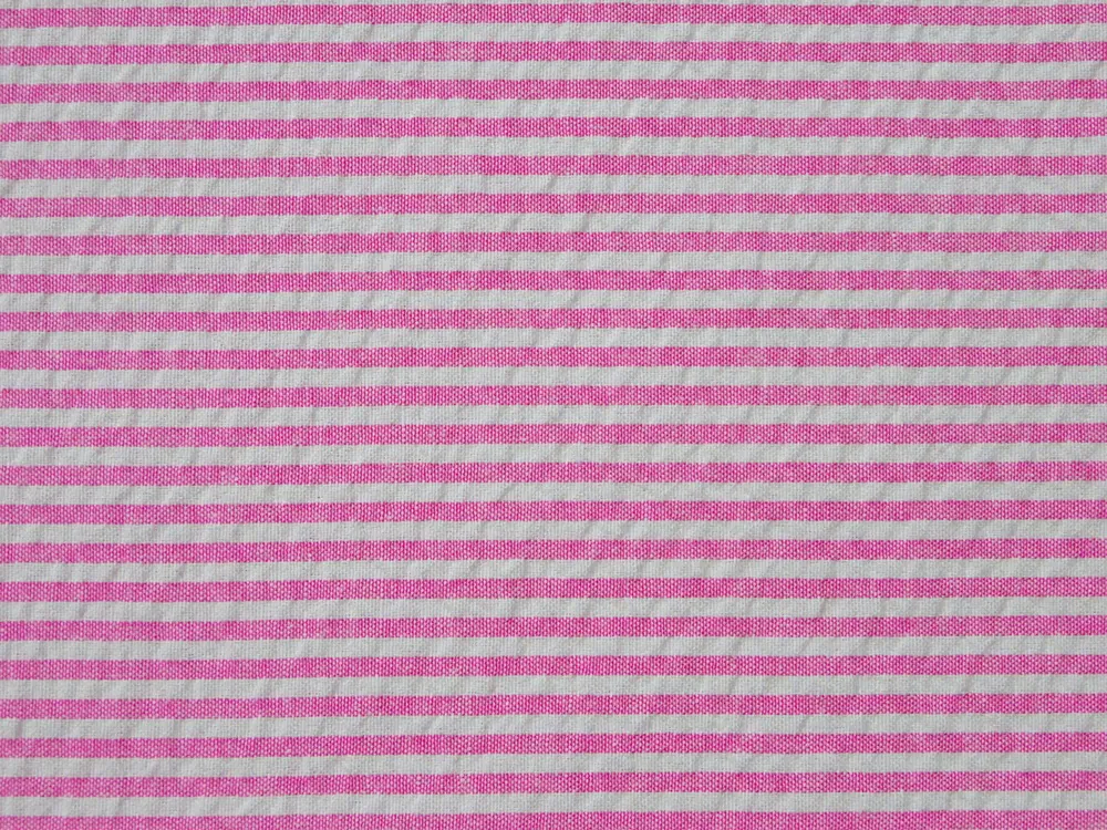 Šatovka krčená "bielo-ružový pásik" 