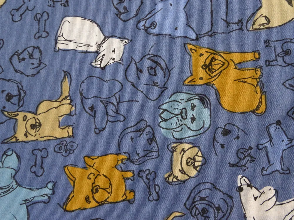 Poťahovka modrá "psík" 