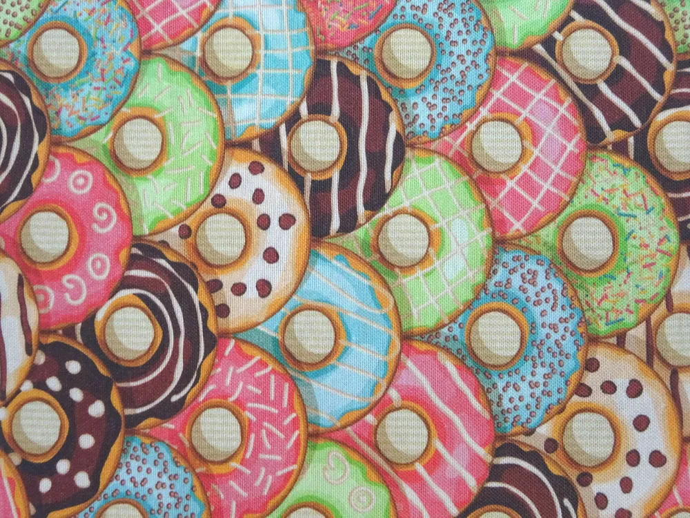 Poťahovka bielo-béžová "farebný donut"