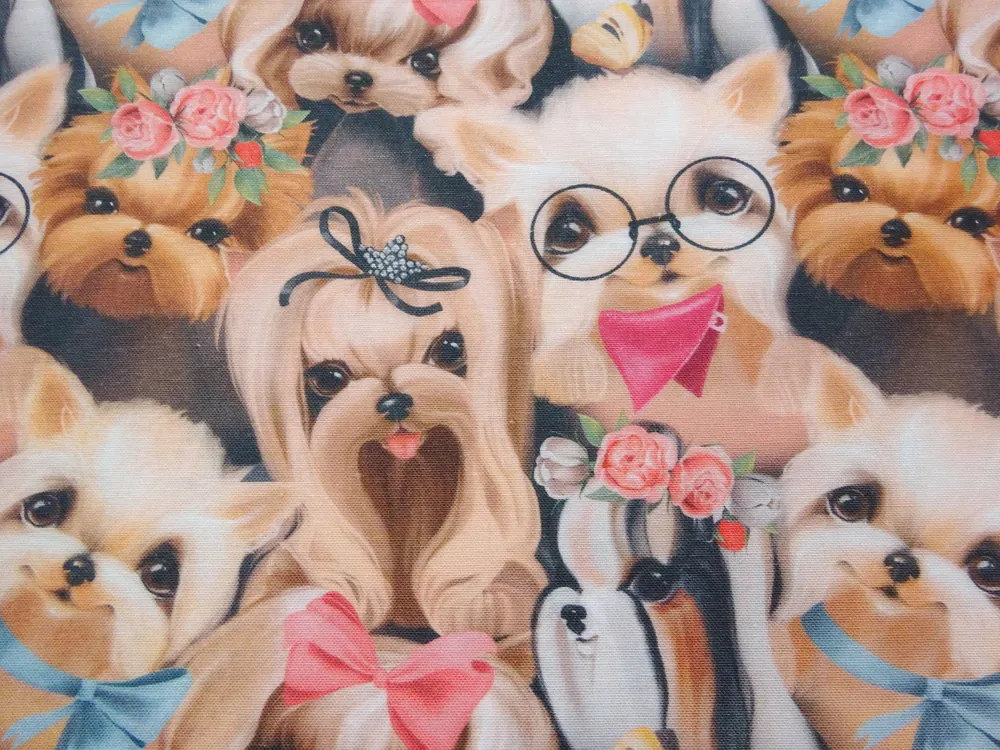 Poťahovka hnedo-čierna "psík" 