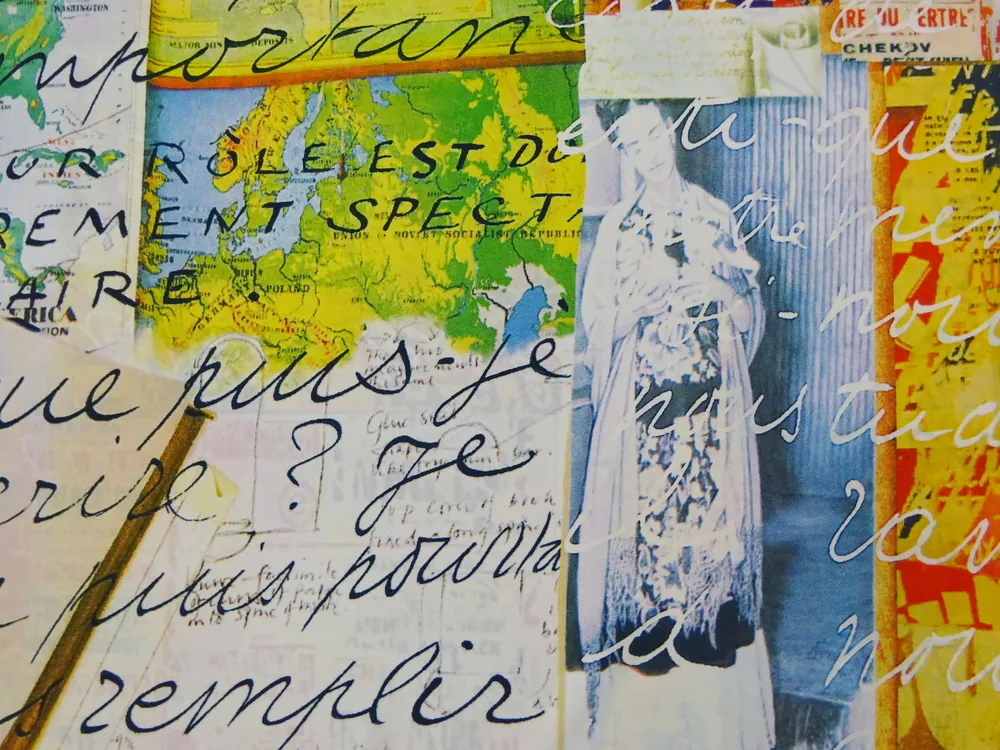 Šatovka farebná "postava, nápisy"