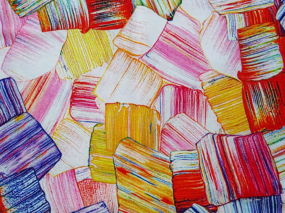 Viskóza farebná "vzorovaná"