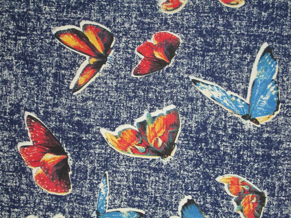 Riflovina maslovo-modrá "motýle"