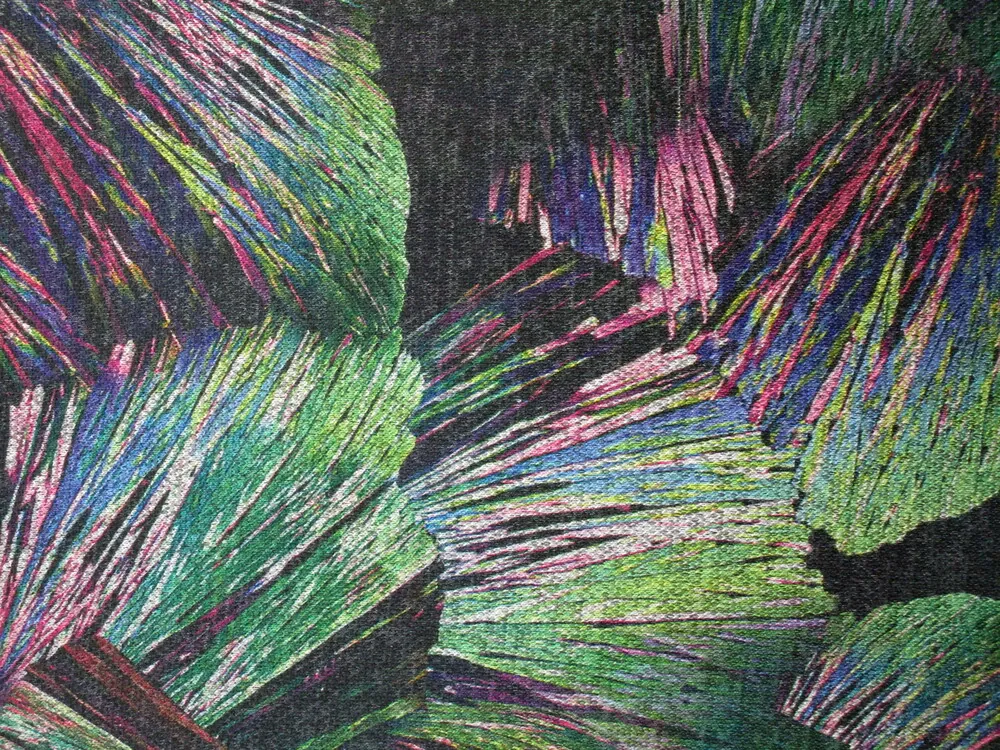 Svetrovina Teresita zeleno-čierna "farebný vzor" 