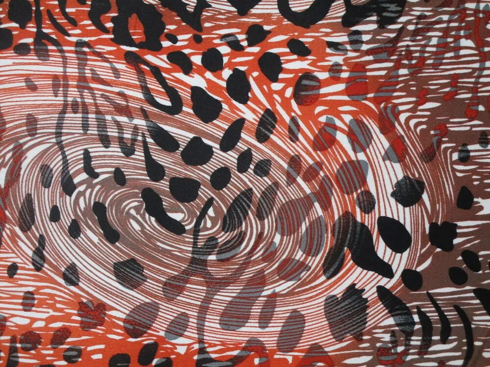 Satén bavlnený elastický "tiger" 