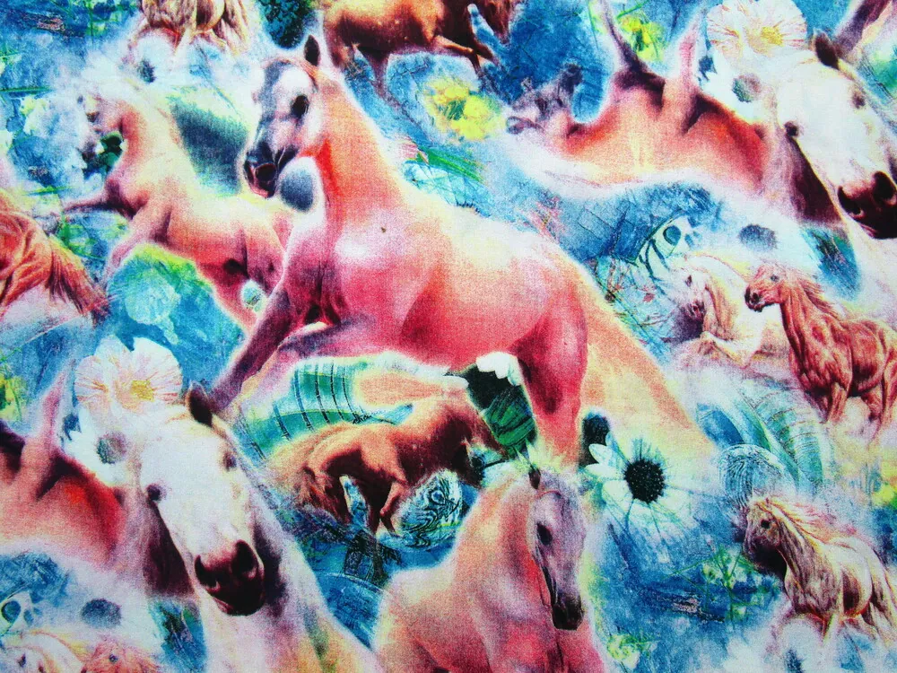 Šatovka zeleno-modrá "kone"