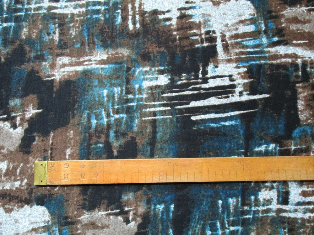 Svetrovina tenká "sivo-hnedo-tyrkysová"