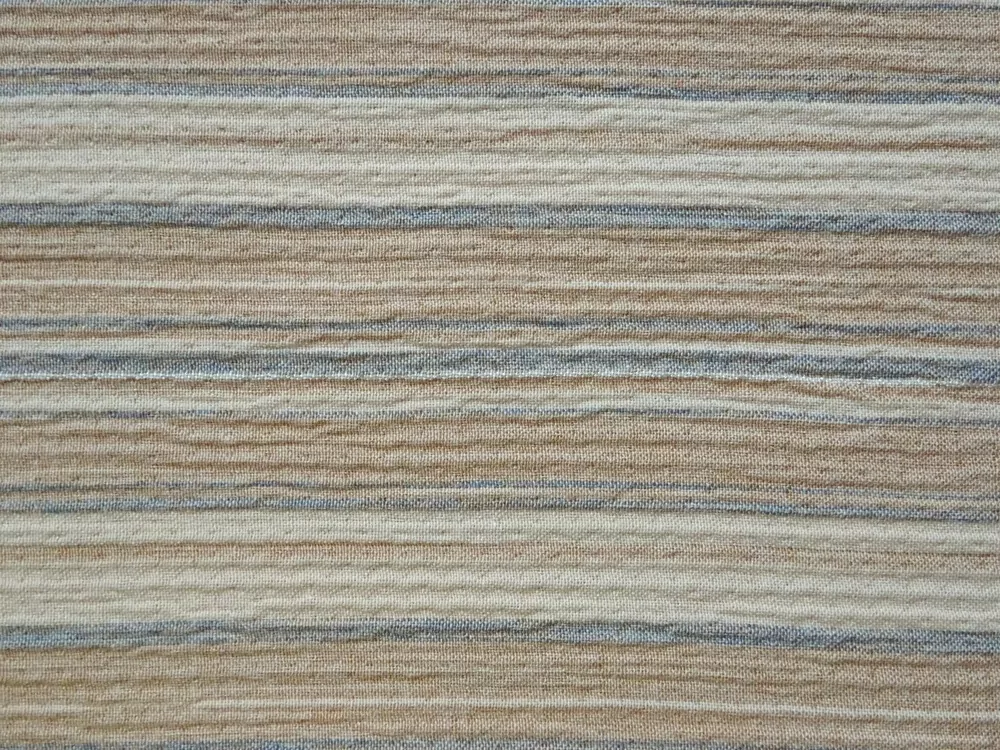 Šatovka krep béžovo-hnedá "pásiky" 