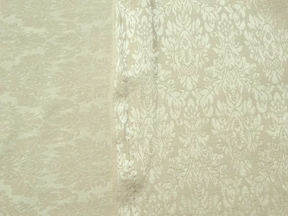 Žakard žlto-béžový "ornamenty" - obojstranný 