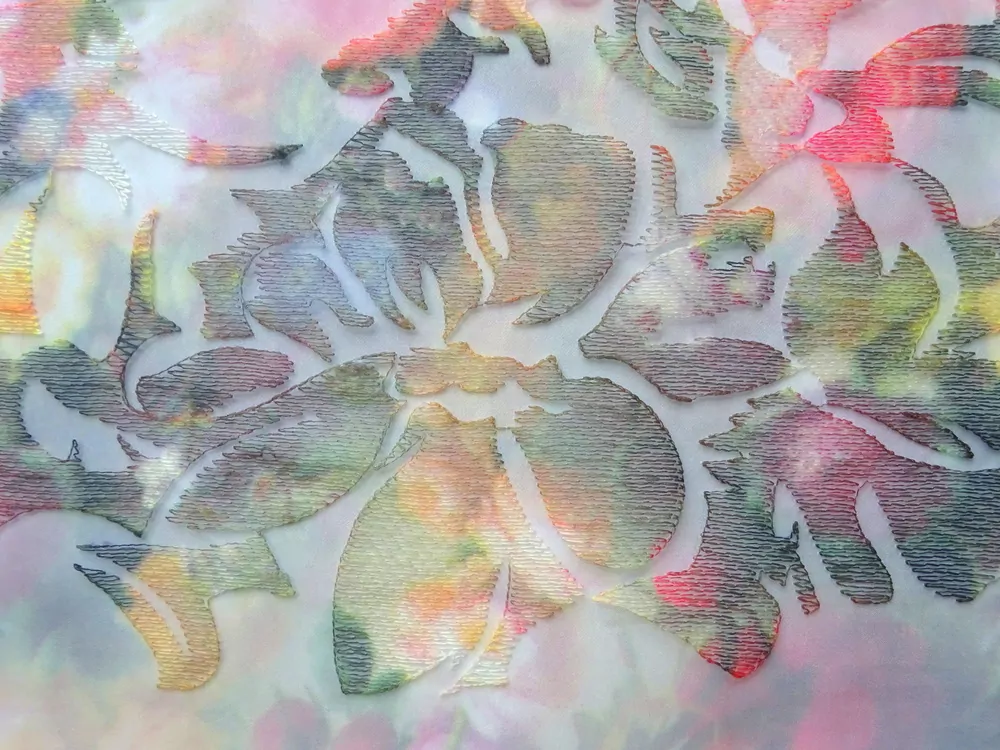 Krajka na organze "gardenia"