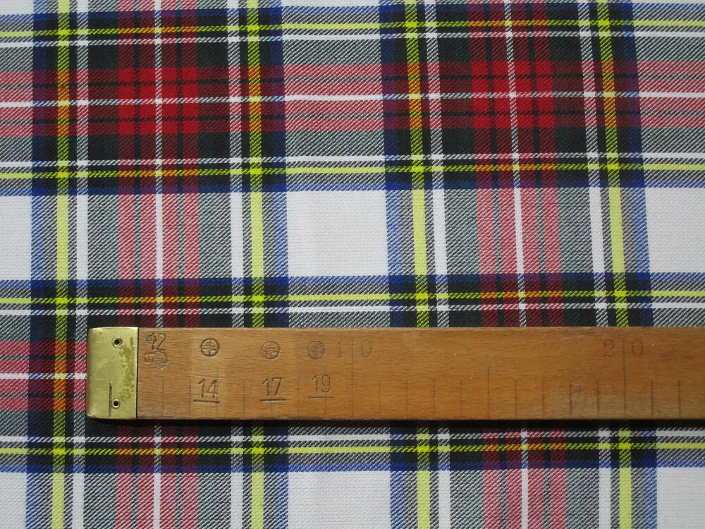 Kostýmovka biela "farebné káro" - 2. akosť