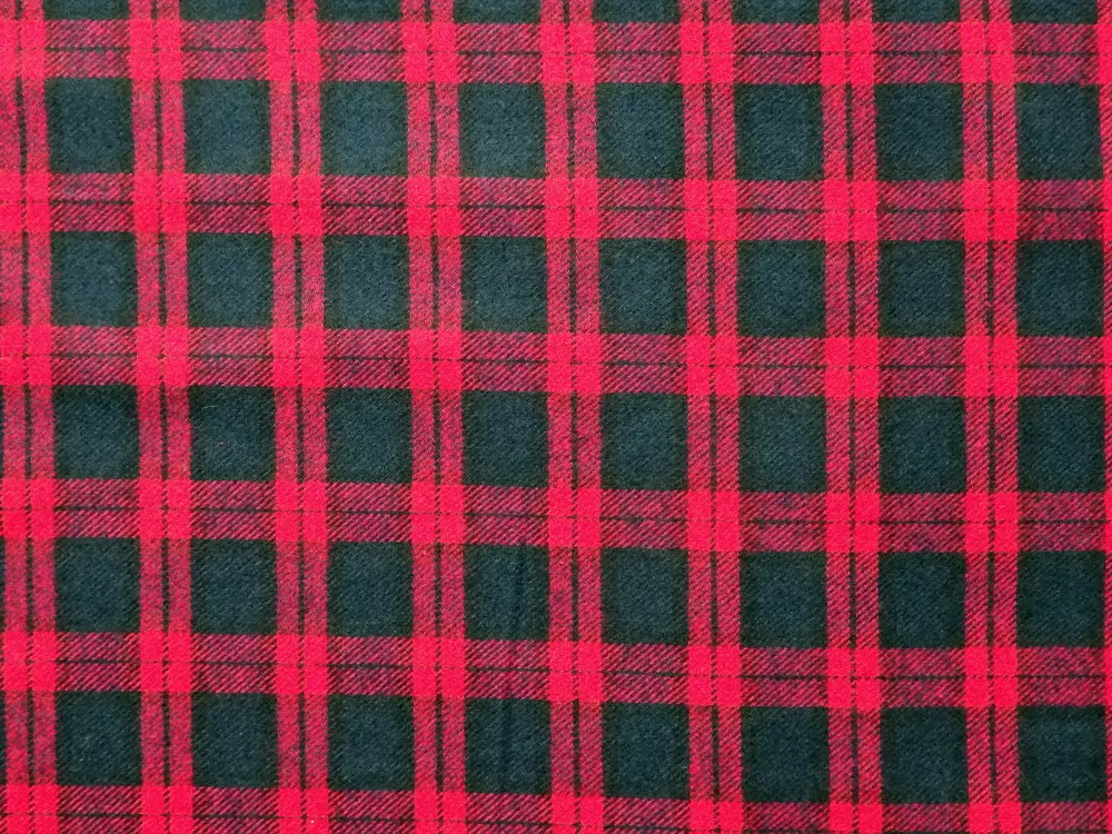 Flanel tmavomodro-čierny "červené káro"