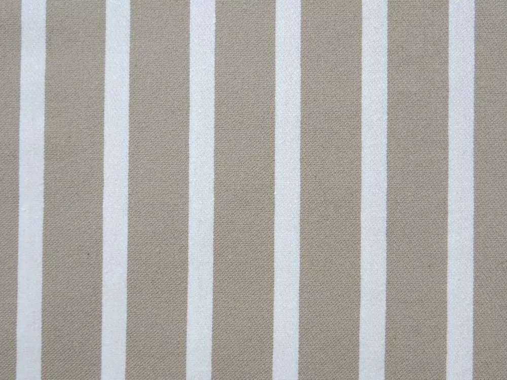 Kostýmovka s bavlnou svetlohnedá "biely pásik" 