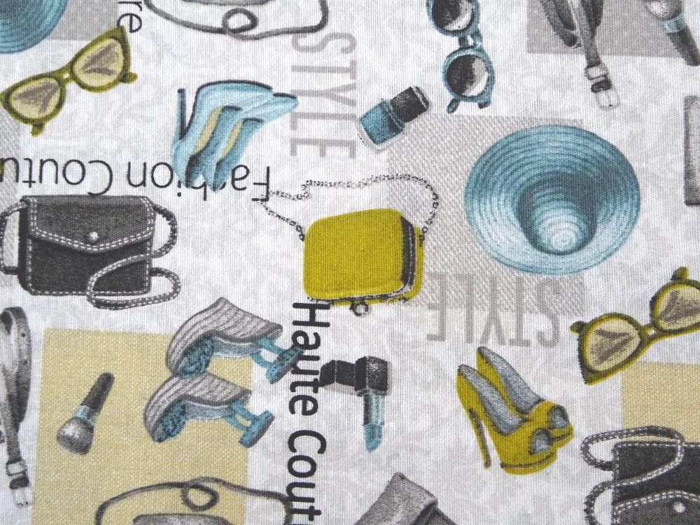 Poťahovka bielo-sivá "Fashion Couture" 