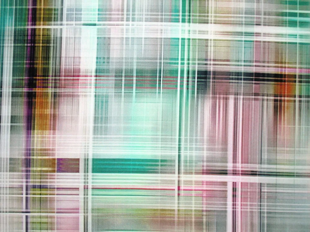 Hodváb farebný "káro" 