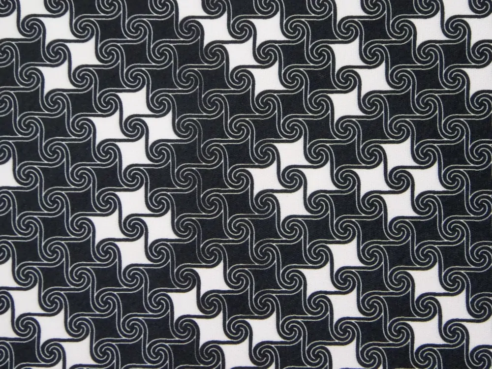 Šatovka bielo-čierna "vzorovaná" 