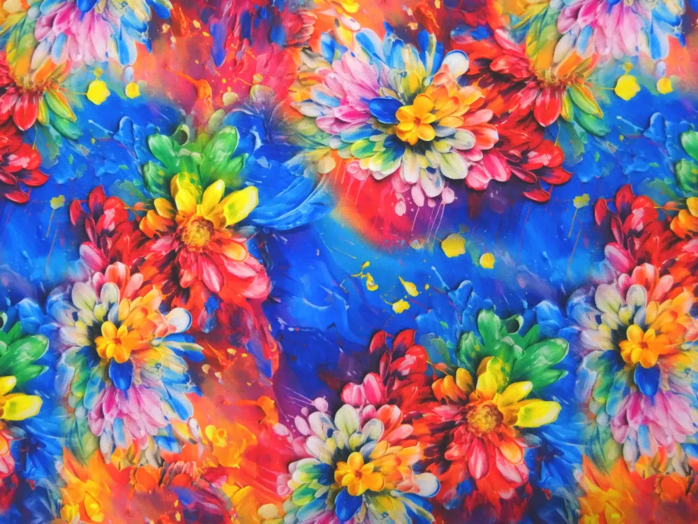 Šatovka pestrofarebná "kvety" 