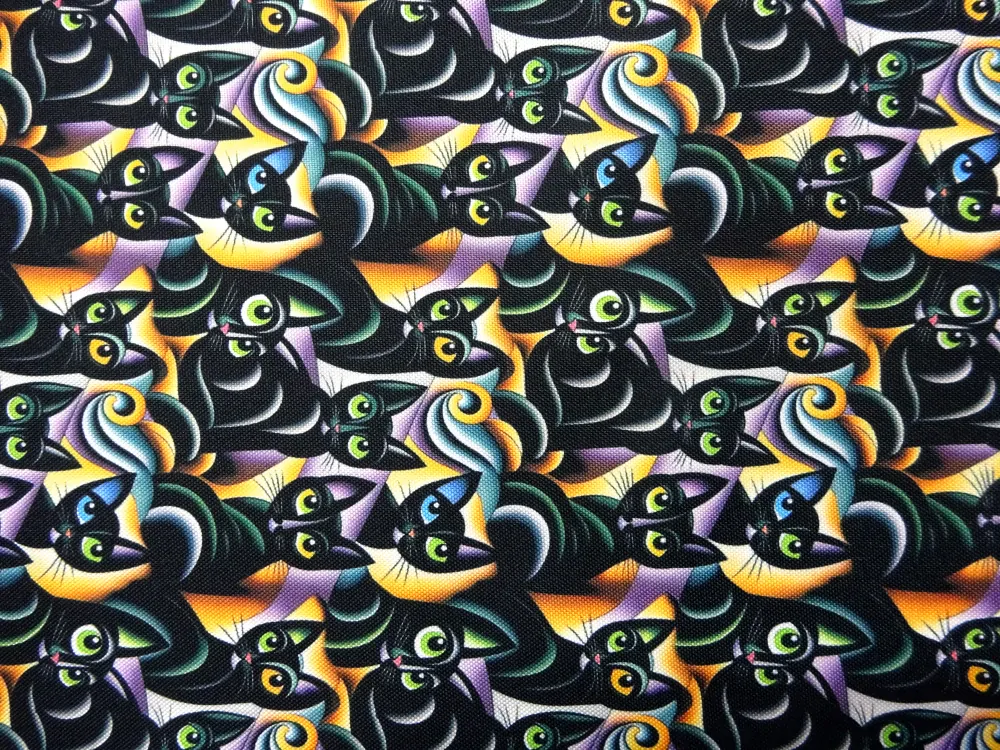 Kočíkovina žlto-fialová "čierna mačička" 