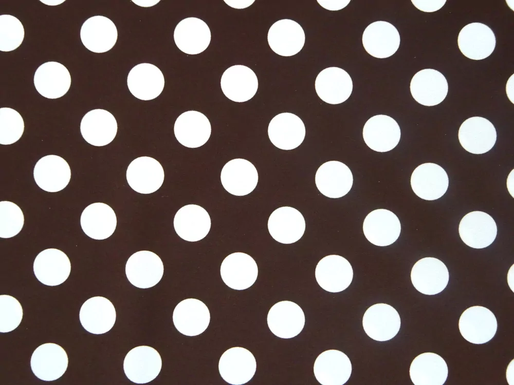 Šatovka Edita čokoládová "biela bodka" - Slovenská tlač 