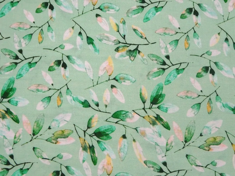 Šatovka zelená "lístky" 