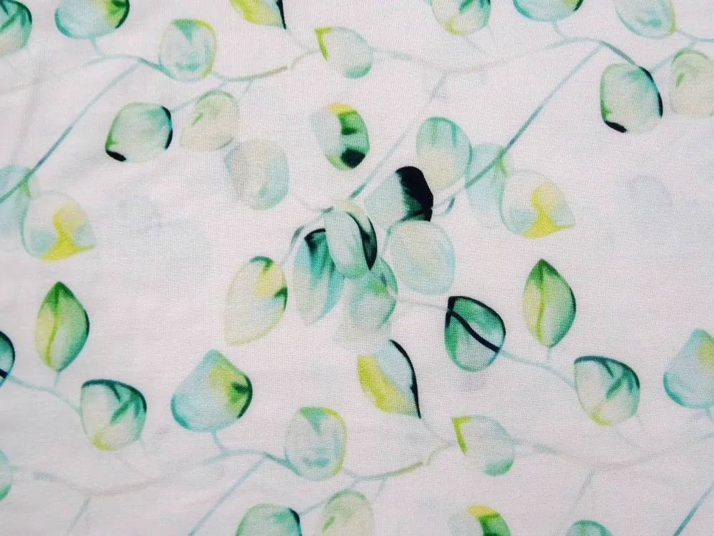 Šatovka smotanová "zelené lístky" 