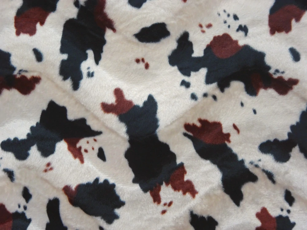 Kožušina svetlohnedá "krava" - nízky vlas 