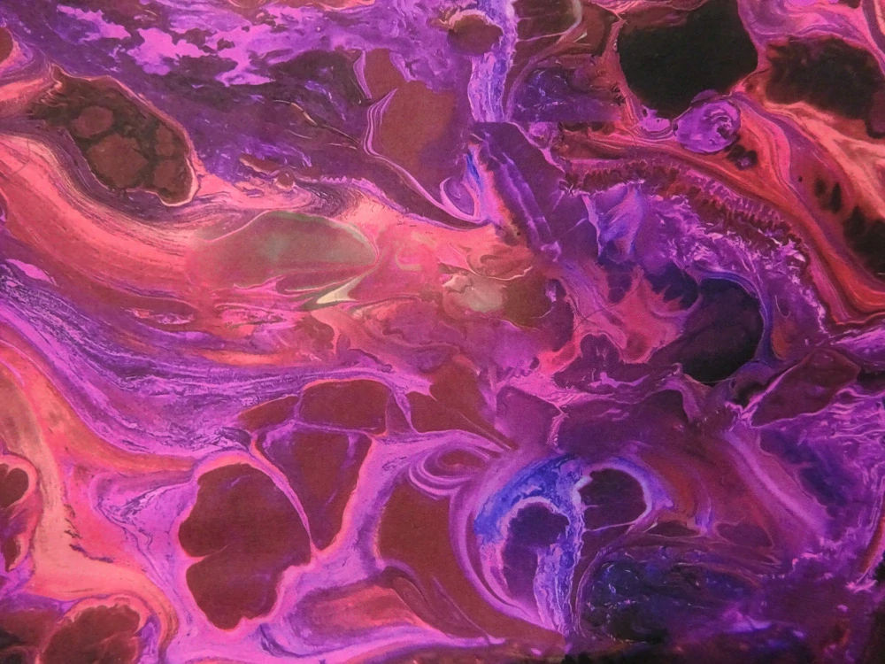 Softshell ružovo-fialovo-bordový "mramor" 