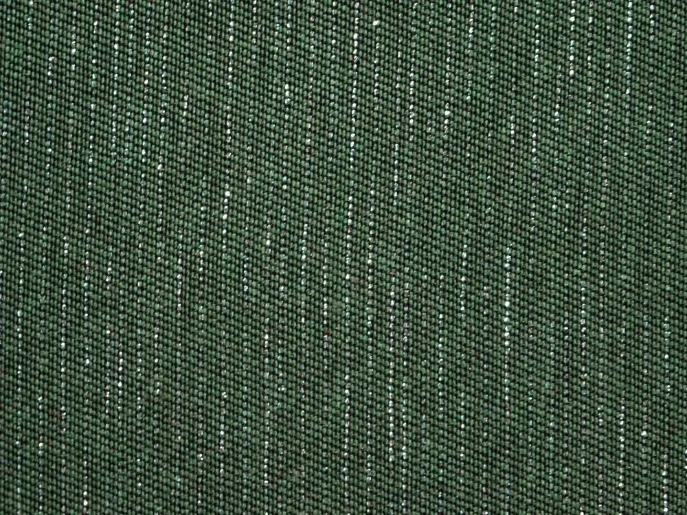 Poťahovka zelená "pretkávaná striebornou nitkou" 