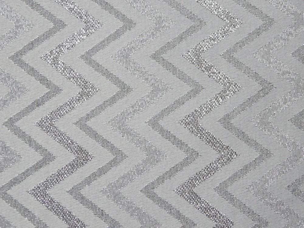 Poťahovka sivá "strieborný cik-cak" 