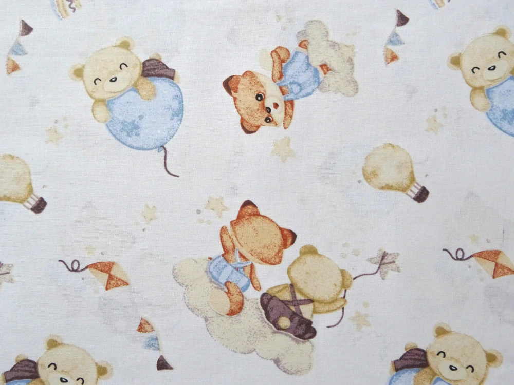 Bavlna biela "zvieratká" 