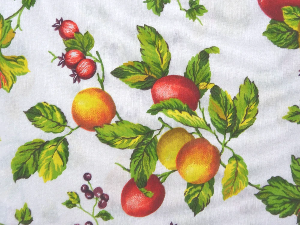 Poťahovka biela "ovocný sad" 
