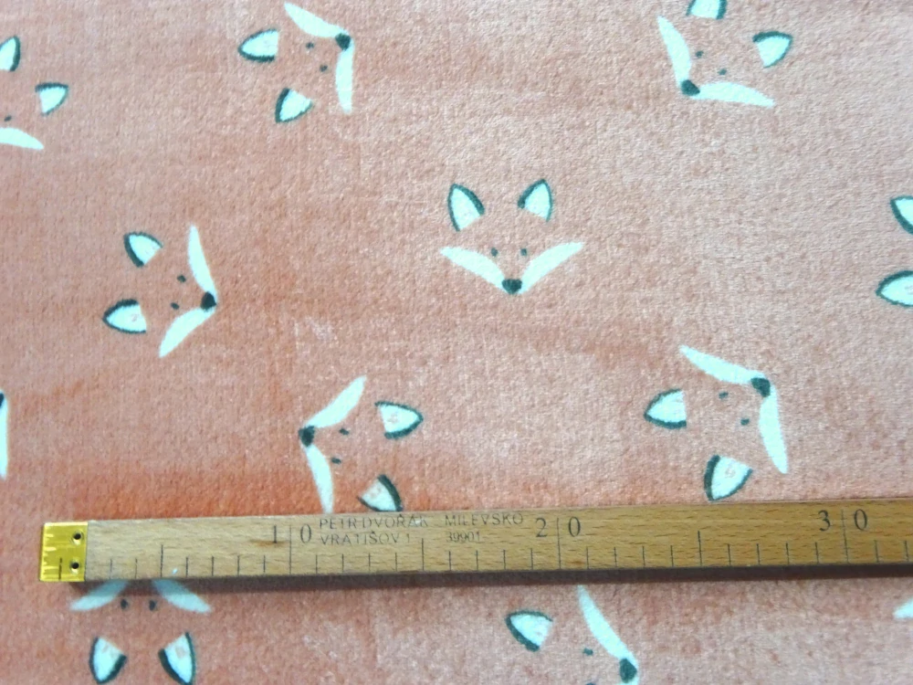 Fleece pomarančový "líška" 