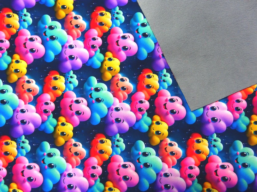 Softshell tmavomodrý "farebný obláčik" 