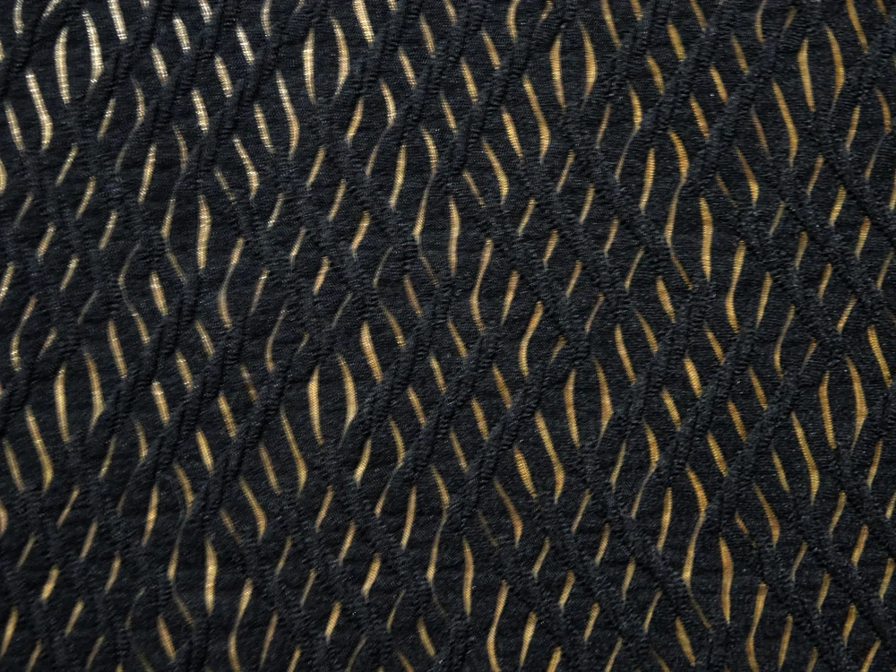 Úplet čierny vypaľovaný vzor "vlnky"