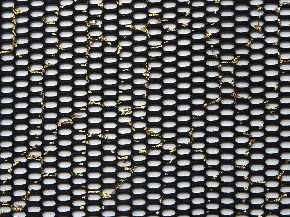 Krajka čierna "zlatá aplikácia" 