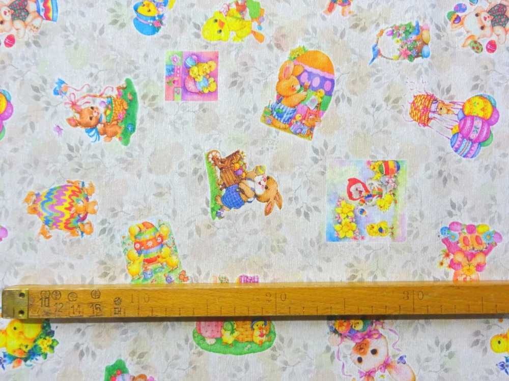 Poťahovka biela "veľkonočný motív" 