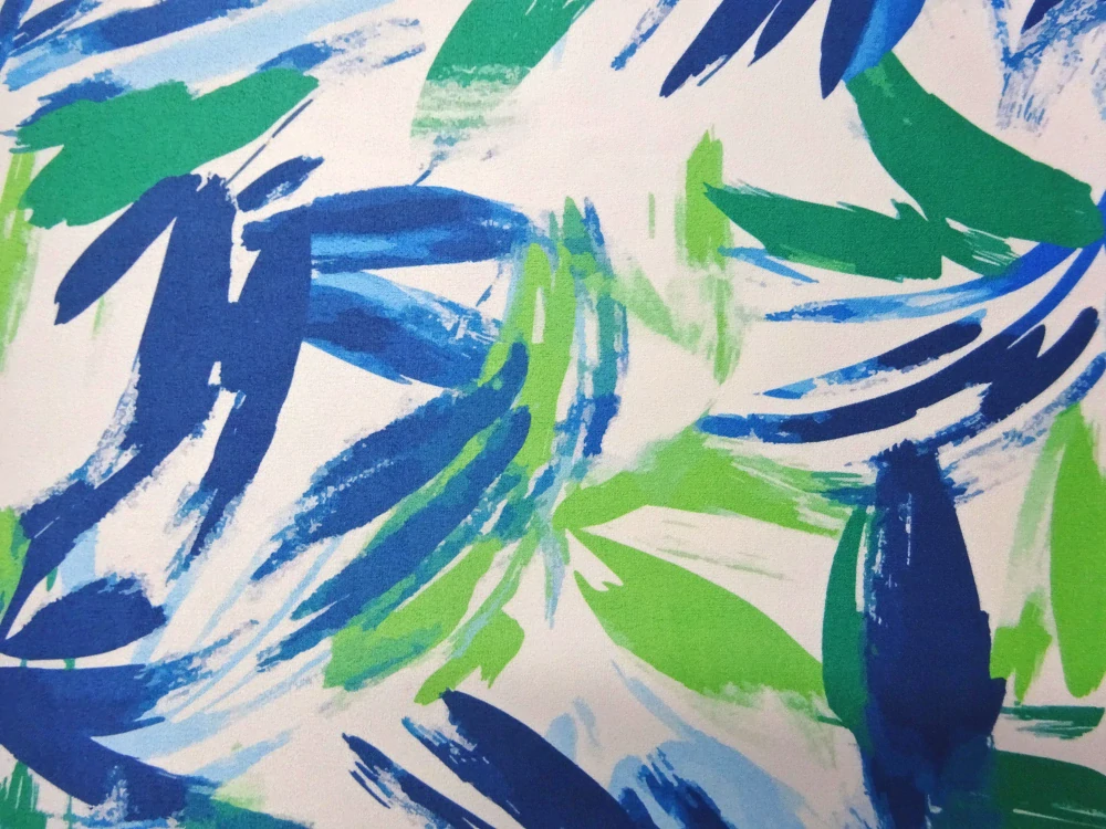 Úplet-imitácia jelenice "zeleno-modrý vzor" - Slovenská potlač 