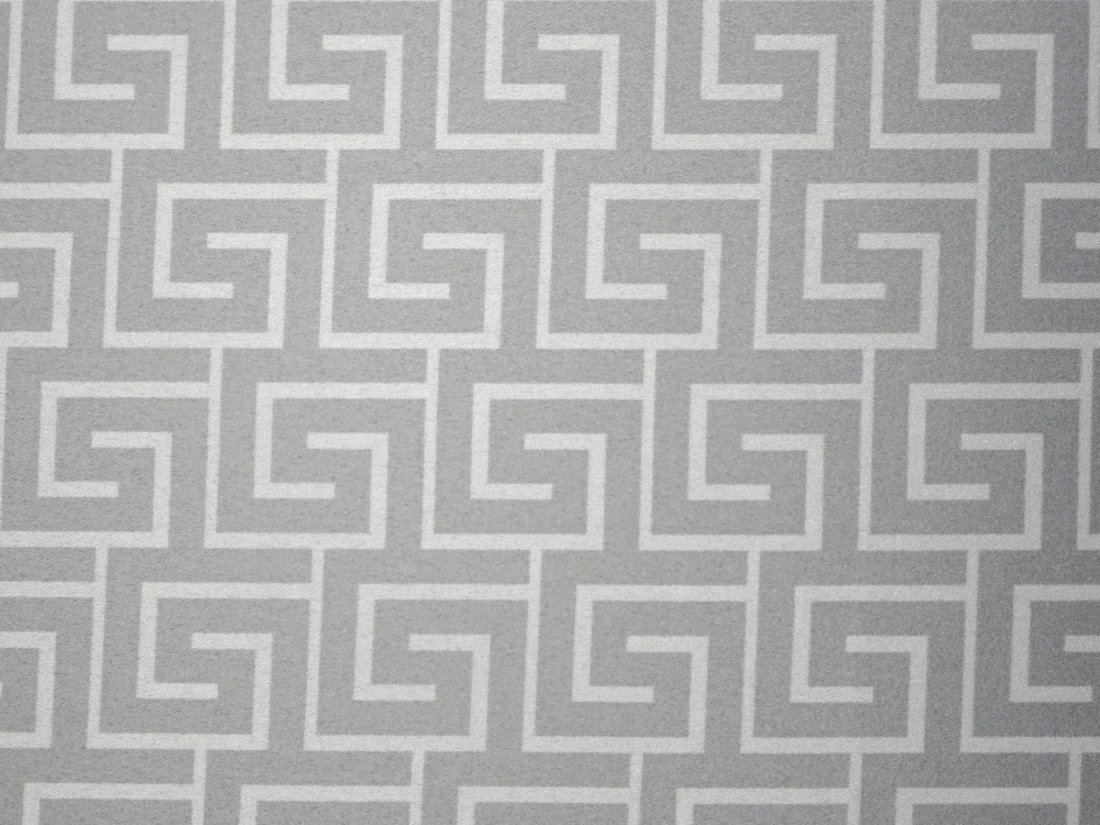 Satén sivý "biely vzor" - potlač na Slovensku 