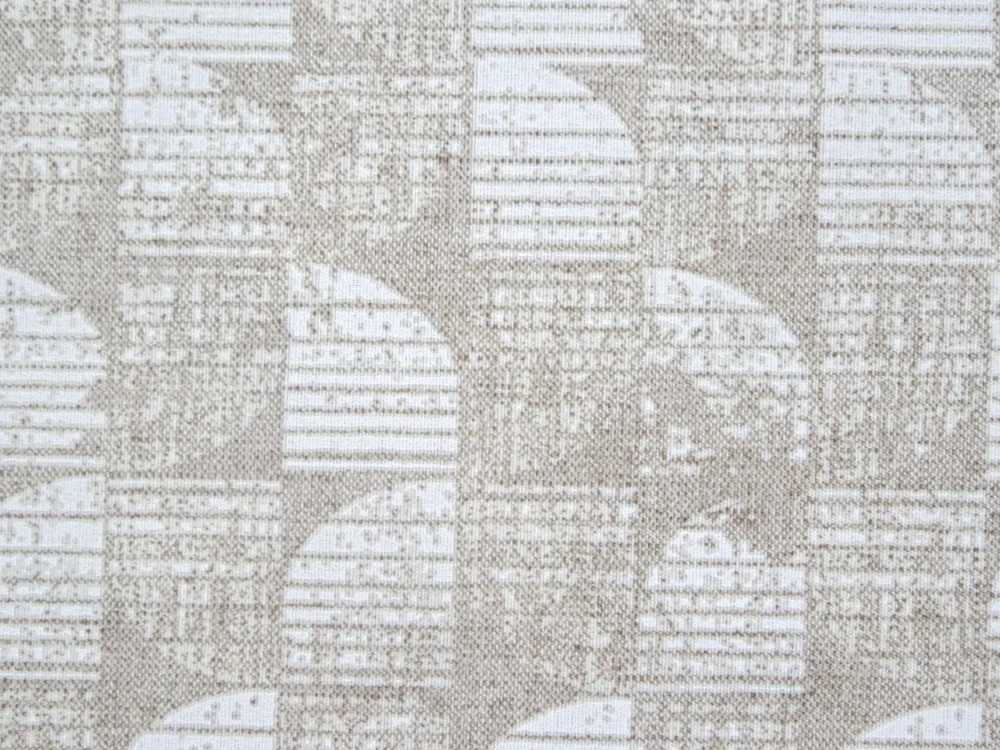 Poťahovka prírodná "biely vzor" 