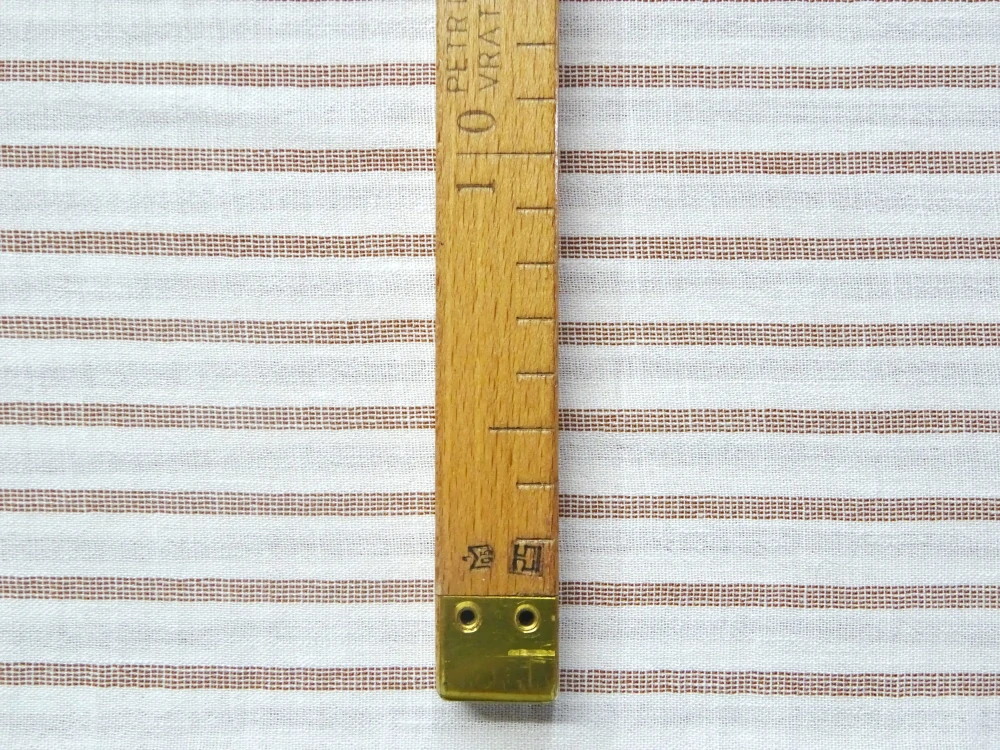 Ľan smotanový "hnedý pásik" 