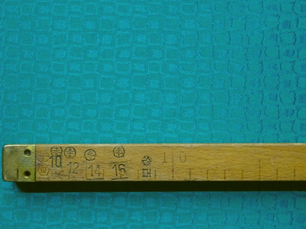 Žakard tyrkysový "vzorovaný" - obojstranný 