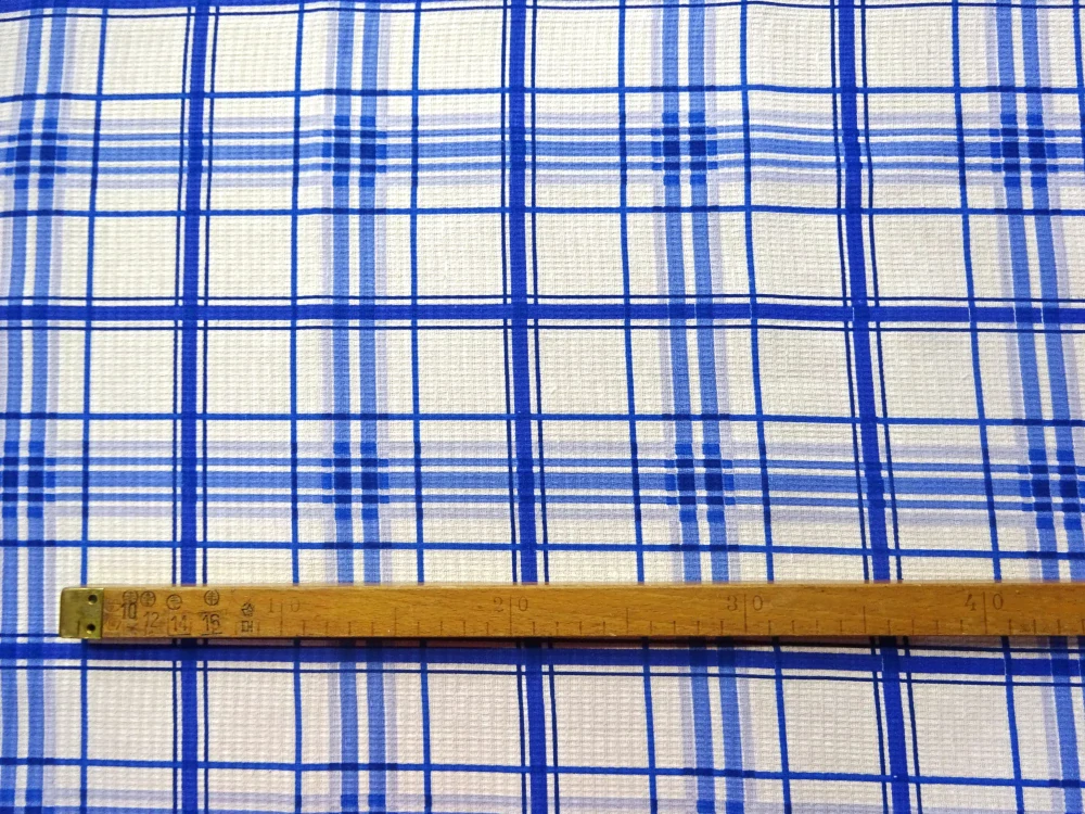 Utierkovina biela "modré káro" 