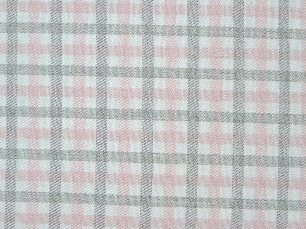 Kostýmovka biela "ružovo-sivé káro" 