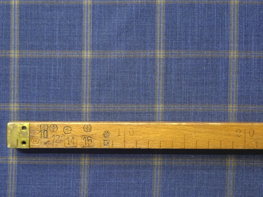 Oblekovka Denim modrá "káro" 