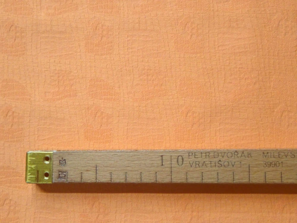 Riflovina pomarančová "plastický vzor" - 2. akosť