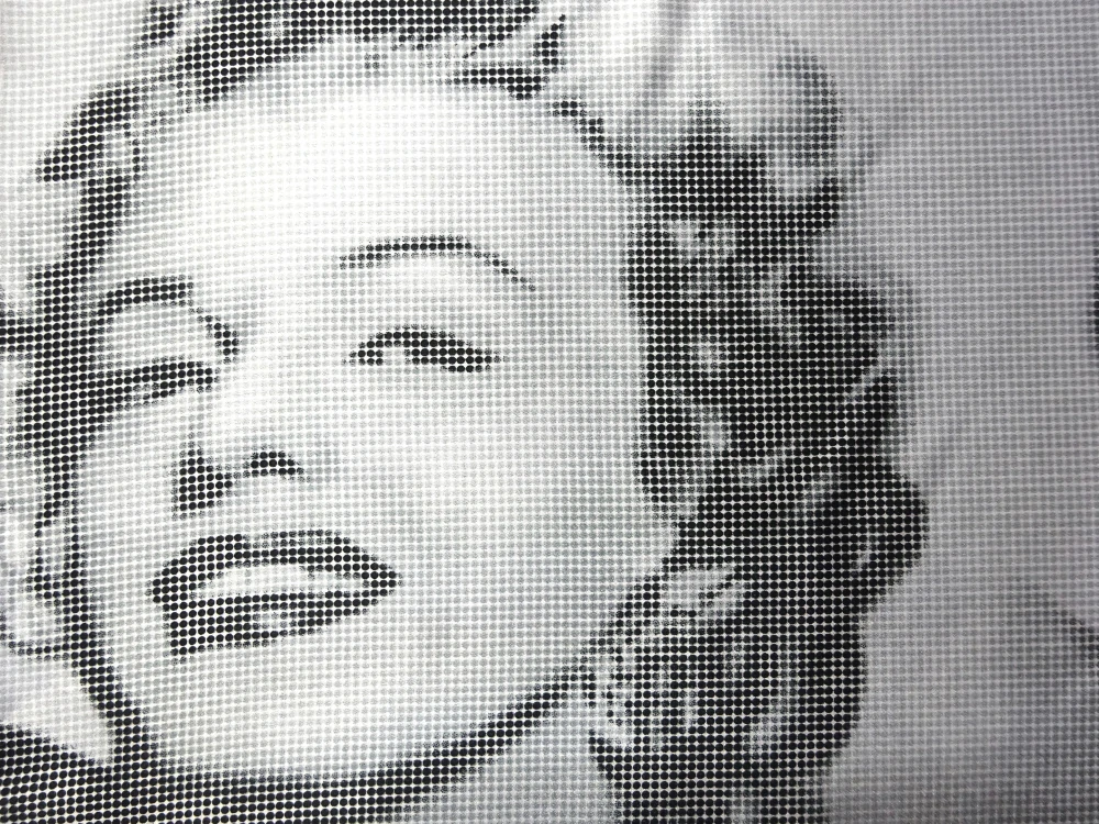 Satén biely "Marylin Monroe" - zbytok