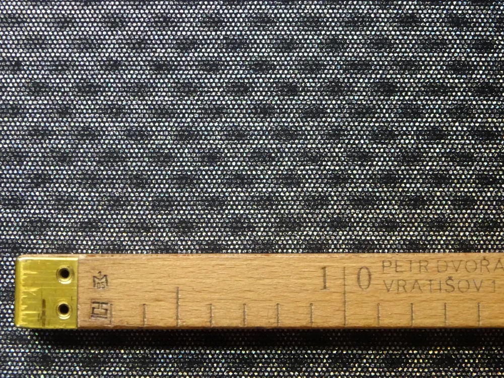 Úplet čierny "strieborno-čierny vzor" 