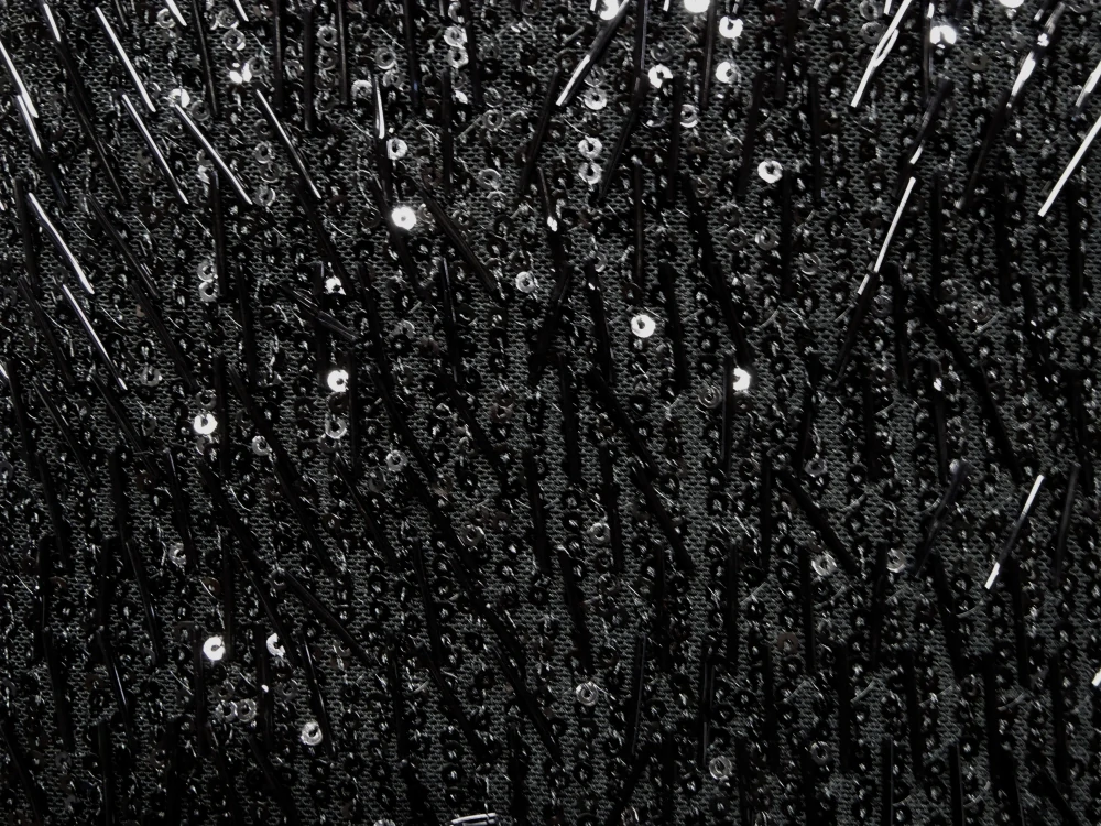 Sieťka elastická Calandria čierna "čierne flitre" 