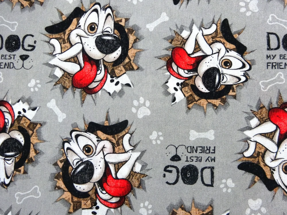 Poťahovka sivá "DOG. MY BEST FRIEND"